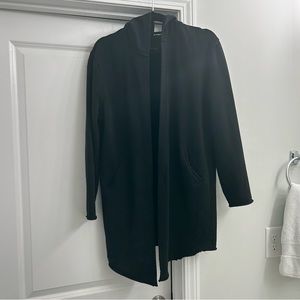 Zara Long Open Cardigan Jacket with Hood